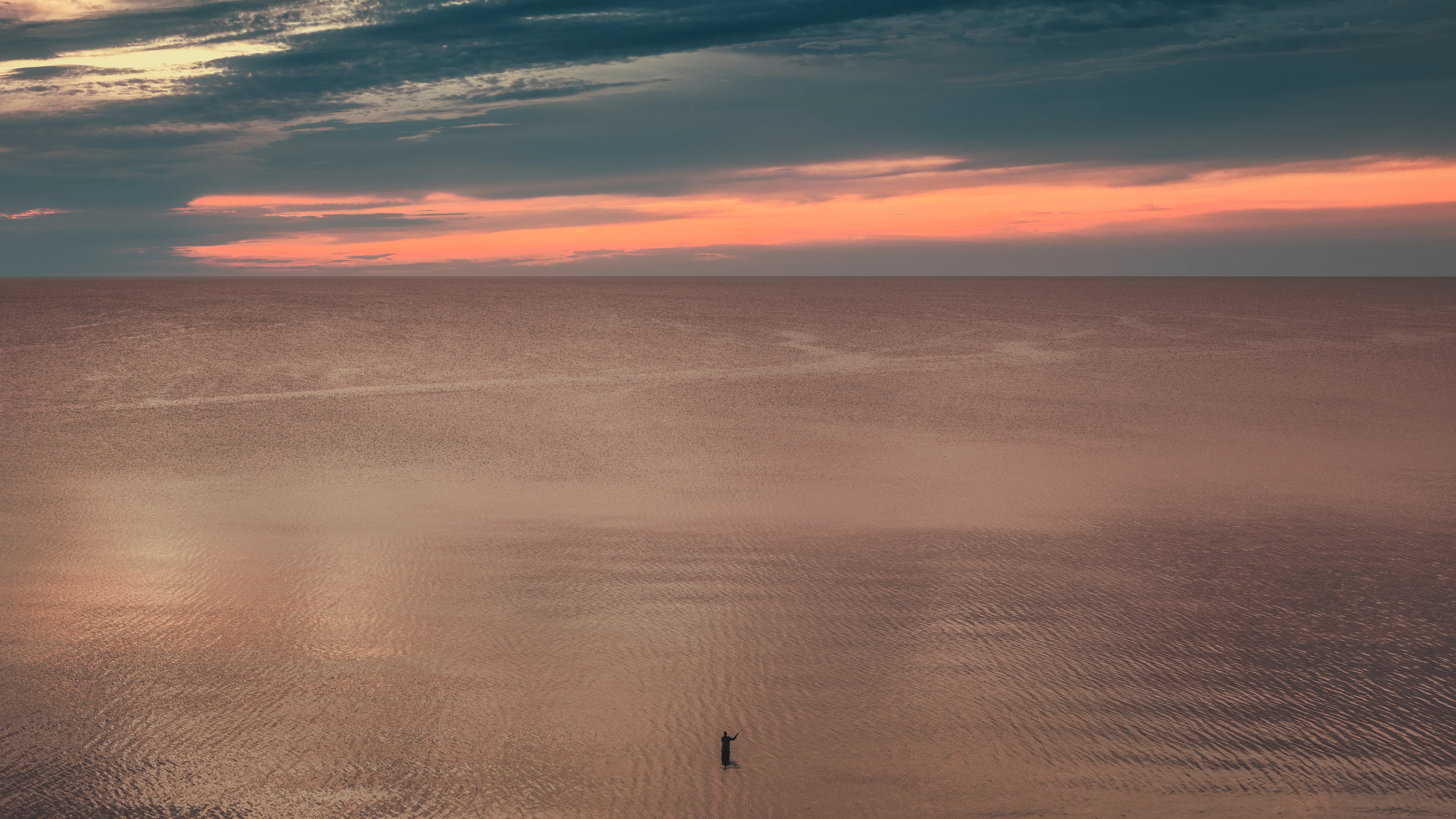 COVID fisherman — documentary photography by Gus McEwan